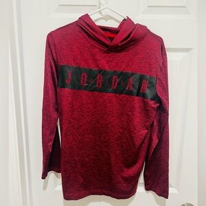 Jordan Red and Black Hoodie